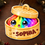 Custom Squishy Acrylic Ornament - Personalized Christmas Birthday Gifts For Kids - Sweet Little Dumpling Of Mine