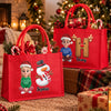 Custom Burlap Tote Bag - Personalized Christmas Birthday Gifts For Mom, Dad, Brother, Sister - Merry Days With My Favorite People