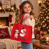 Custom Burlap Tote Bag - Personalized Christmas Birthday Gifts For Mom, Dad, Brother, Sister - Merry Days With My Favorite People