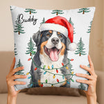Custom Photo Pillow - Personalized Christmas Birthday Gifts For Dog Cat Lovers, Dog Dad And Mom, Cat Owners - Santa’s Favorite Furry Friend