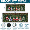 Custom Snowman Runner Rug - Personalized Christmas Birthday Gifts For Grandma, Grandpa - Making Memories Together