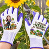 Custom Coated Grip Gardening Gloves - Personalized Birthday Garden Gifts For Gardeners - Growing Good Things Every Day