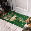 Custom Photo Home Decor Decorative Mat - Personalized  Christmas Birthday Gifts For Dog Cat Lovers, Dog Dad And Mom, Cat Owners - Happiness Has Paws