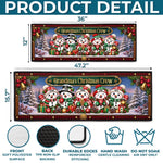 Custom Snowman Runner Rug - Personalized Christmas Birthday Gifts For Grandma, Grandpa - Home Is Where Christmas Is