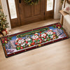 Custom Snowman Runner Rug - Personalized Christmas Birthday Gifts For Grandma, Grandpa - Home Is Where Christmas Is