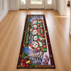 Custom Snowman Runner Rug - Personalized Christmas Birthday Gifts For Grandma, Grandpa - Home Is Where Christmas Is