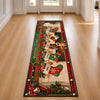 Custom Stocking Runner Rug - Personalized Christmas Birthday Gifts For Grandma, Grandpa - Stockings Full Of Love