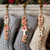 Custom Gingerbread Letter Wooden Ornament - Personalized Christmas Birthday Gifts For Mom, Dad, Brother, Sister, Kids - Our Comfort Zone Our Chaos