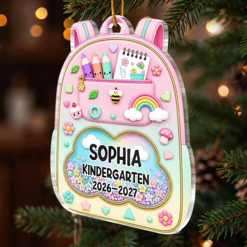 Custom Acrylic Ornament - Personalized Christmas Birthday Gifts For Kids - Learning With So Much Fun