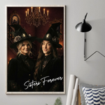 Custom Photo Gothic Witch Vertical Poster - Personalized Best Friend Halloween Birthday Gifts For Witch, Women, Besties, Sisters, BFF - Spooky Together, Better Forever