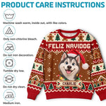 Custom Photo Ugly Sweatshirt - Personalized Christmas Birthday Gifts For Dog Cat Lovers, Dog Dad And Mom, Cat Owners - Pawsitively Merry