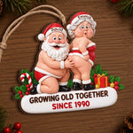 Custom Growing Old Together Christmas Gifts for Couples - Personalized Ornament