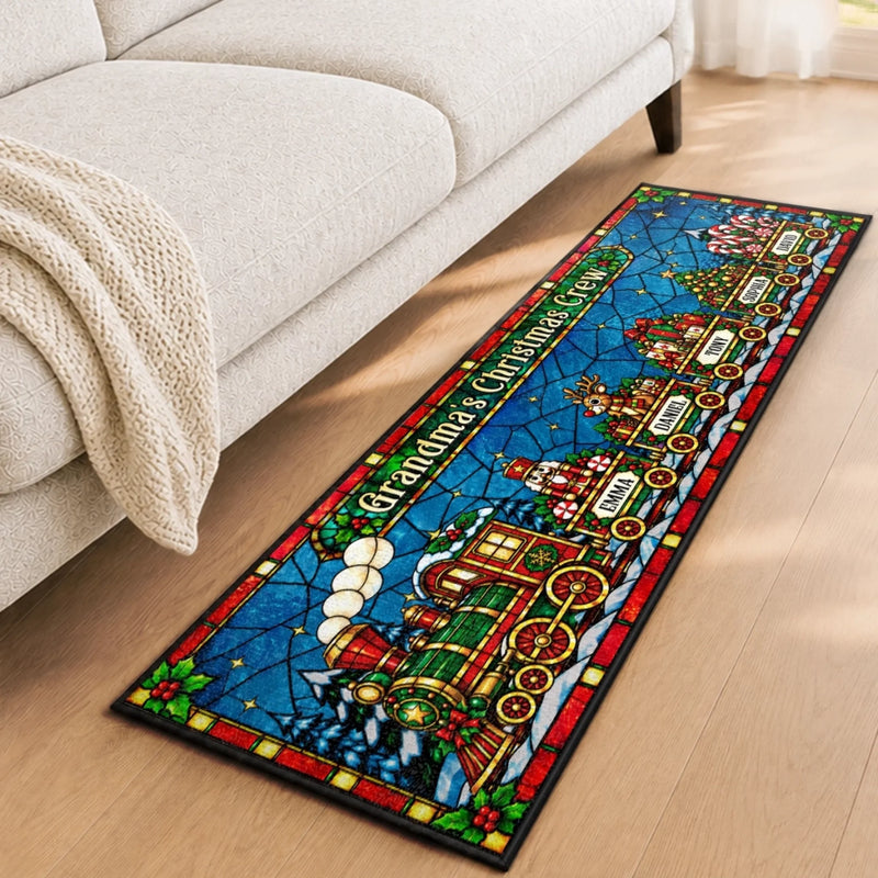 Custom Runner Rug - Personalized Christmas Birthday Gifts For Grandma, Grandpa - Slay The Festive Season
