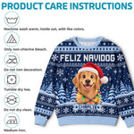 Custom Pet Photo Christmas Gifts for Dog Lovers - Personalized Sweatshirt