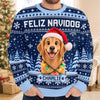 Custom Photo Ugly Sweatshirt - Personalized Christmas Birthday Gifts For Dog Cat Lovers, Dog Dad And Mom, Cat Owners - Jingle Paws All The Way