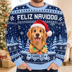 Custom Pet Photo Christmas Gifts for Dog Lovers - Personalized Sweatshirt
