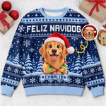Custom Pet Photo Christmas Gifts for Dog Lovers - Personalized Sweatshirt