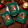 Custom Snowman Cotton Napkin - Personalized Christmas Birthday Gifts For Mom, Dad, Brother, Sister - Sparkle Shine Celebrate copy