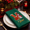 Custom Snowman Cotton Napkin - Personalized Christmas Birthday Gifts For Mom, Dad, Brother, Sister - Sparkle Shine Celebrate copy