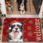 Custom Photo Home Decor Decorative Mat - Personalized  Christmas Birthday Gifts For Dog Cat Lovers, Dog Dad And Mom, Cat Owners - Merry Paws