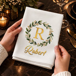 Custom Cotton Napkin - Personalized Christmas Birthday Gifts For Mom, Dad, Brother, Sister - Holiday Joy Starts Here