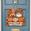 Custom Pumpkin Wood Sign - Personalized Birthday Gifts For Grandma, Grandpa - Rooted In Family Love