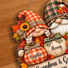 Custom Pumpkin Wood Sign - Personalized Birthday Gifts For Grandma, Grandpa - Rooted In Family Love