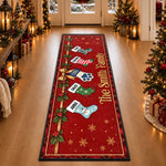 Custom Stocking Runner Rug - Personalized Christmas Birthday Gifts For Mom, Dad, Brother, Sister - Home Filled With Sweet Memories