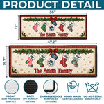 Custom Name Christmas Family Gifts - Personalized Runner Rug