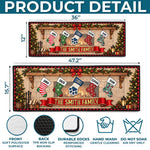 Custom Name Christmas Family Decor - Personalized Runner Rug