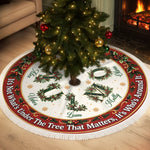Custom Name Christmas Family Decor - Personalized Tree Skirt