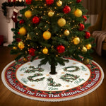 Custom Name Christmas Family Decor - Personalized Tree Skirt
