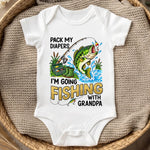 Funny Fishing Gifts for Grandpa - Baby Onesies