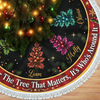 Custom Tree Skirt - Personalized Christmas Birthday Gifts For Mom, Dad, Brother, Sister - The Heart Of Christmas Is Family