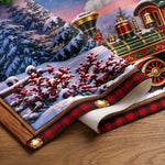 Custom Name Christmas Train Gifts for Grandma - Personalized Table Runner