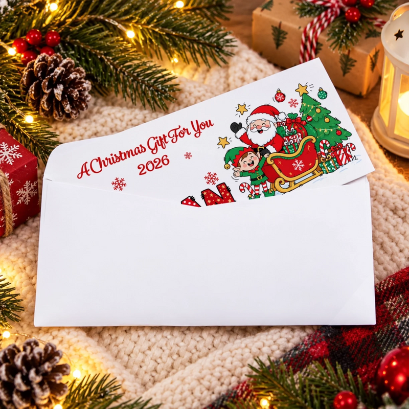 Custom Money Envelop - Personalized Christmas Birthday Gifts For Kids - Merry Little Moments
