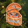 Custom Sport Acrylic Ornament - Personalized Christmas Birthday Gifts For Kids, Sports Fans, Sports Lovers - Little Dumpling Big Game
