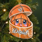 Custom Sport Acrylic Ornament - Personalized Christmas Birthday Gifts For Kids, Sports Fans, Sports Lovers - Little Dumpling Big Game