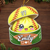 Custom Sport Acrylic Ornament - Personalized Christmas Birthday Gifts For Kids, Sports Fans, Sports Lovers - Little Dumpling Big Game