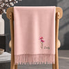 Custom Tassel Scarf - Personalized Christmas Birthday Gifts For Wife, Daughter, Besties, Sisters, Granddaughter, Grandma, Mom, Yourself - Born To Blossom