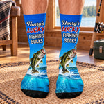 Custom Name Fishing Gifts for Anglers - Personalized Tube Socks