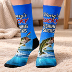 Custom Name Fishing Gifts for Anglers - Personalized Tube Socks