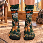 Custom Lucky Deer Hunting Gifts - Personalized Tube Socks