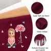 Custom Tassel Scarf - Personalized Christmas Birthday Gifts For Wife, Daughter, Besties, Sisters, Granddaughter, Grandma, Mom, Yourself - Beauty In Every Bloom