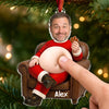 Custom Photo Squishy Acrylic Ornament - Personalized Christmas Birthday Gifts For Husband, Son, Grandson, Brother, Grandpa, Dad, Yourself - Big Belly Full Of Joy