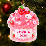 Custom Name Christmas Cupcake Decor - Personalized Ornament
