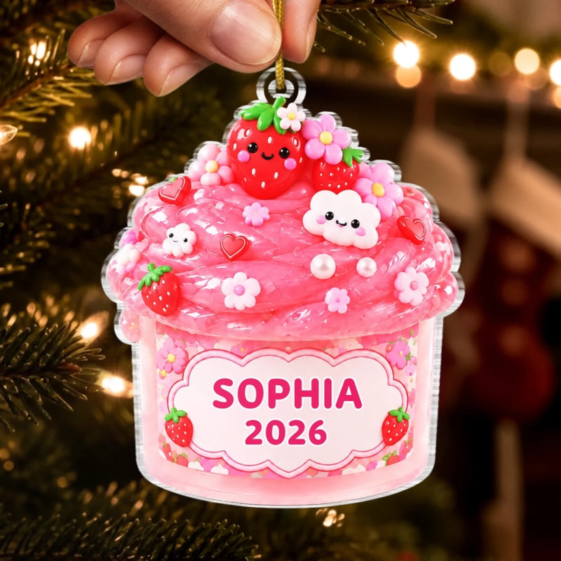 Custom Slime Acrylic Ornament - Personalized Christmas Birthday Gifts For Kids - Sugar, Spice & Everything Nice