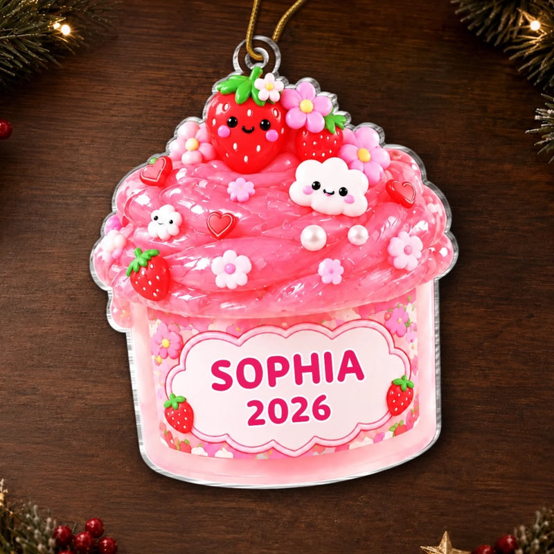 Custom Slime Acrylic Ornament - Personalized Christmas Birthday Gifts For Kids - Sugar, Spice & Everything Nice