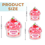 Custom Name Christmas Cupcake Decor - Personalized Ornament