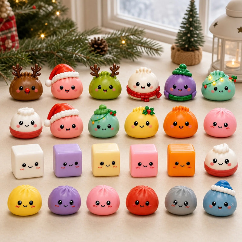 Dumpling Advent Calendar - Christmas Birthday Gifts For Mom, Dad, Brother, Sister, Kids -